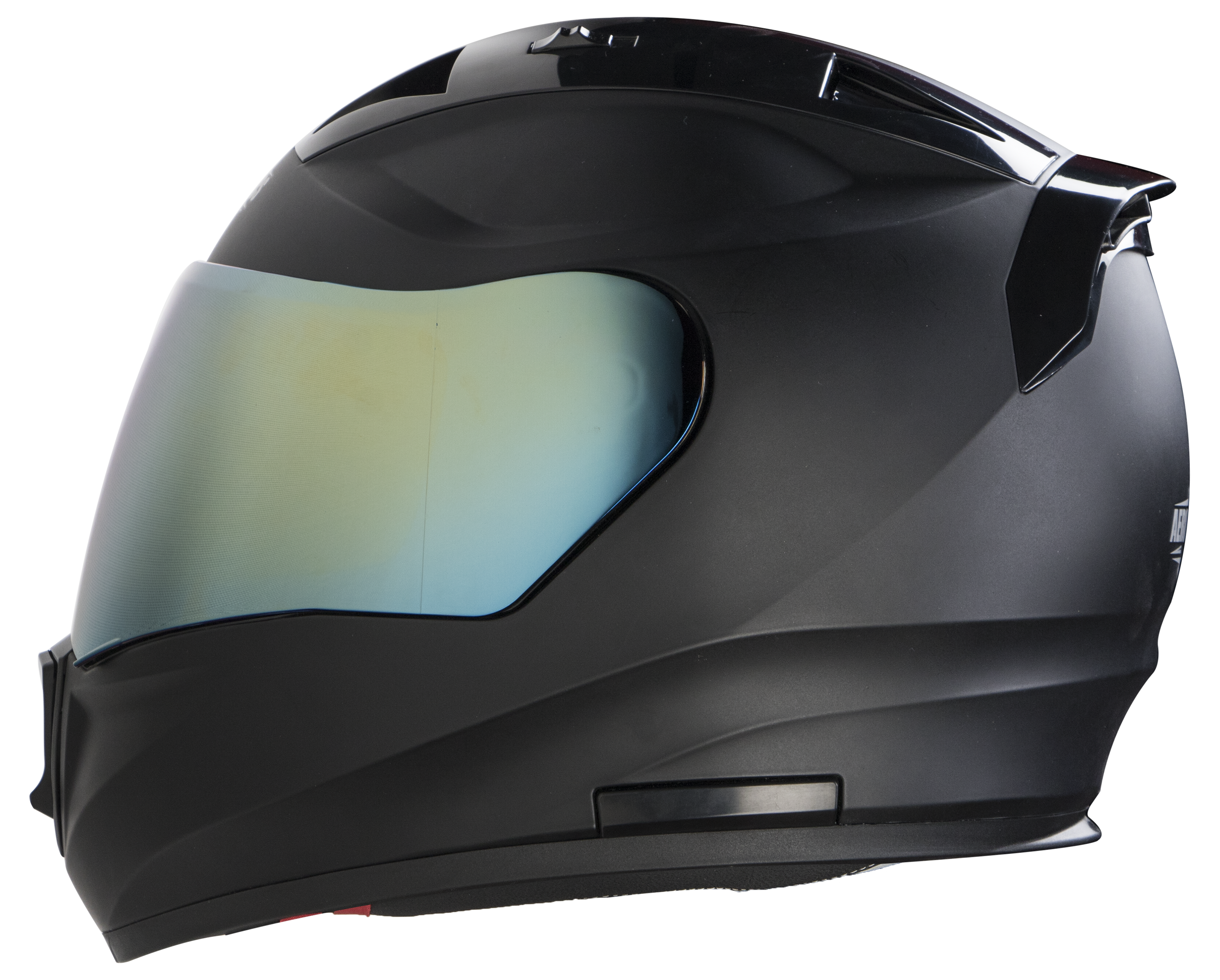 SA-1 Aeronautics Mat Mid Night Black( Fitted With Clear Visor Extra Gold Chrome Visor Free)